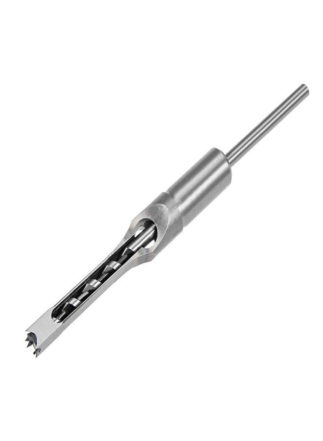 UPTODATETOOLS 10mm Square Hole Drill Bit, 3/8" High-Carbon Steel Hollow Chisel Mortise Power Tool Kits for Woodworking - Image 1